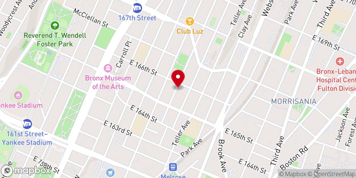 Map showing location of Church of God New Life