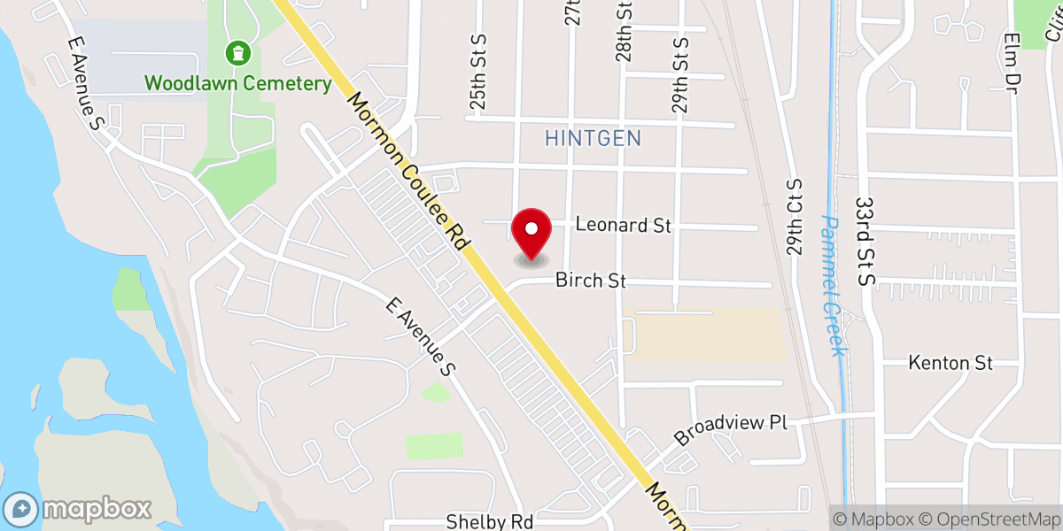Map showing location of Good Shepherd Lutheran Church