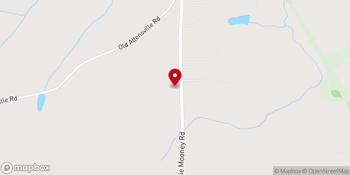 Map showing location of Roxboro iglesia