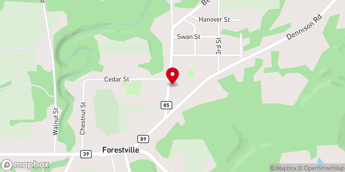 Map showing location of St. Rose of Lima Roman Catholic Church