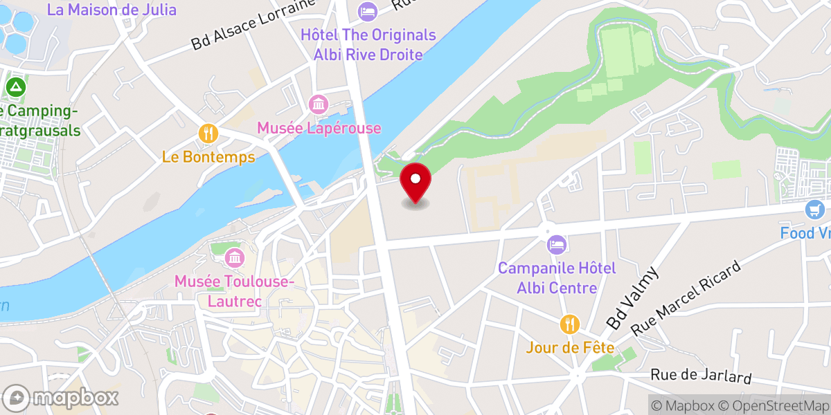 Map showing location of Couvent des Dominicaines