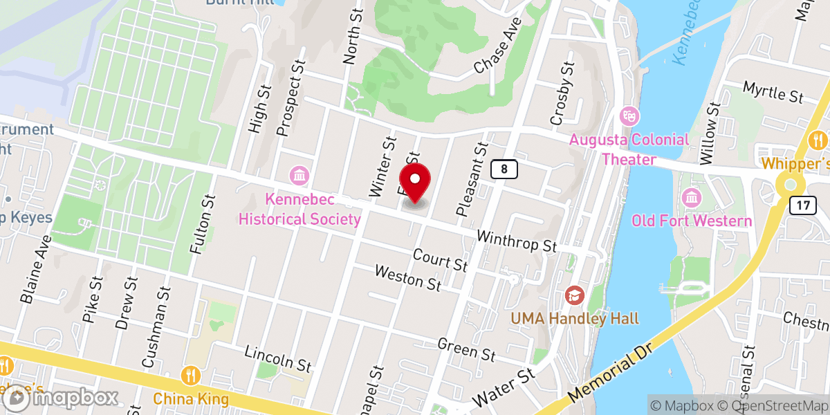 Map showing location of UUCC Judd House