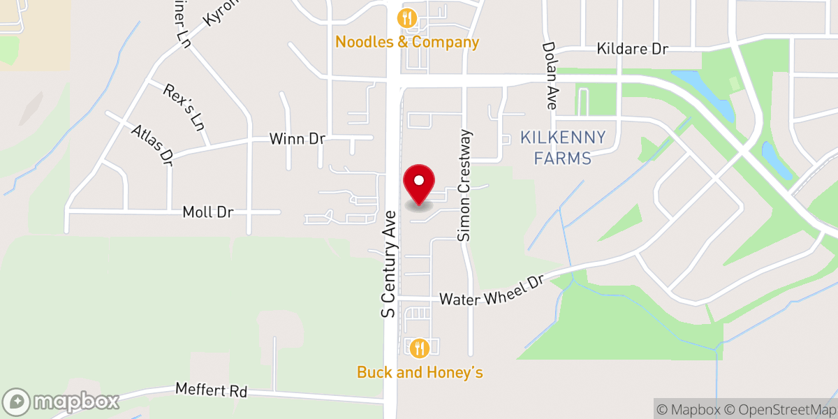 Map showing location of Christian Life Assembly of God