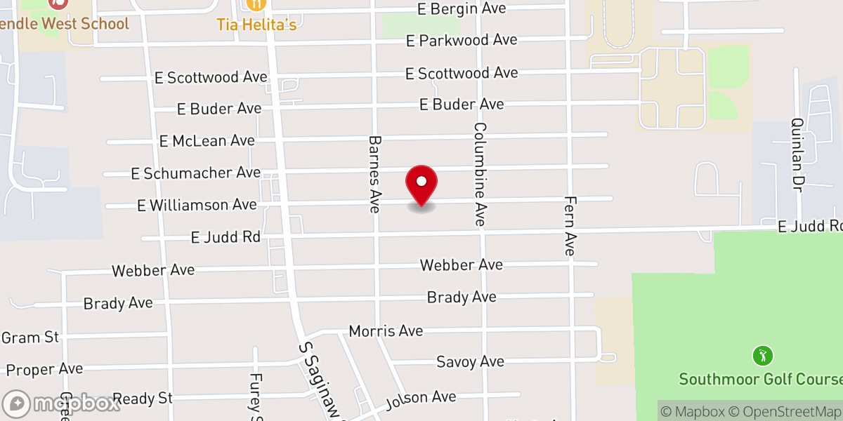 Map showing location of New Covenant free will Baptist Church