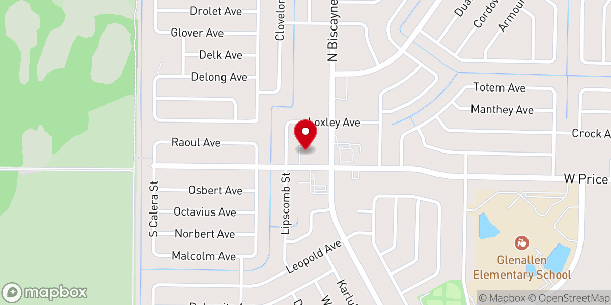 Map showing location of Apostolic Christian Church