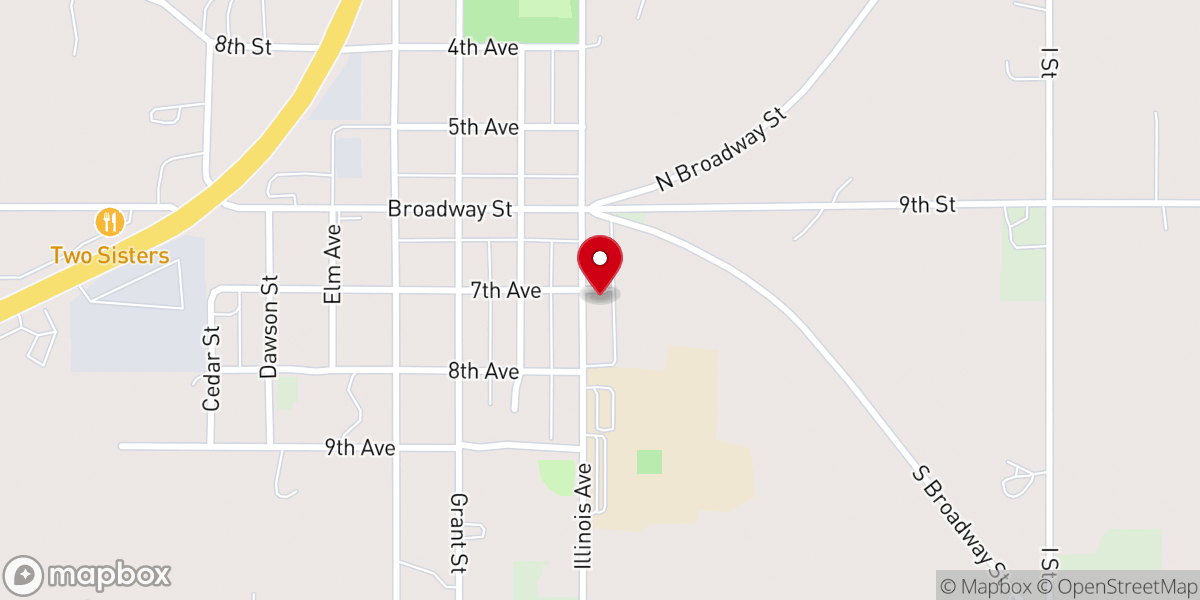 Map showing location of Beaver Park Friend's Church