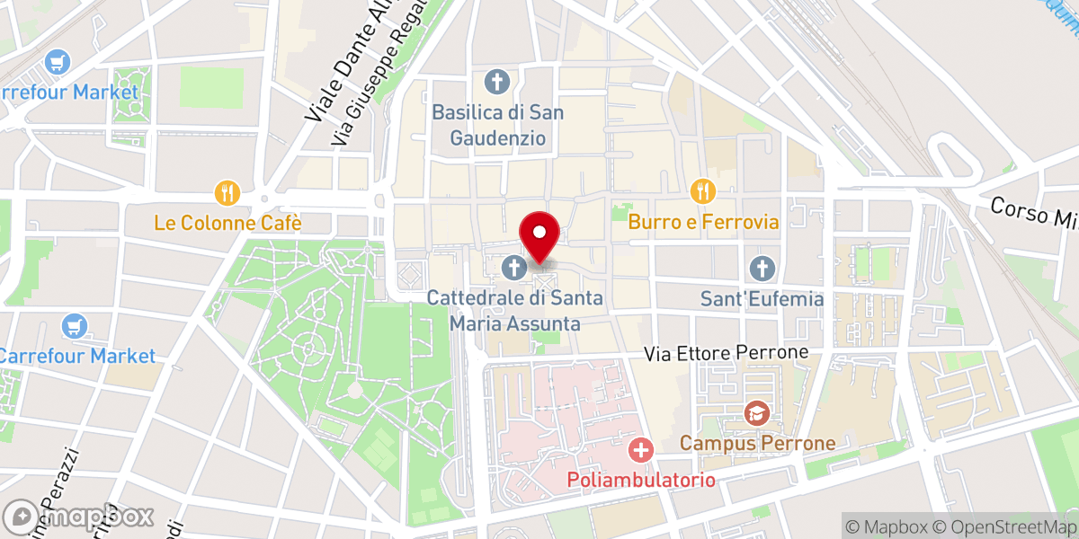 Map showing location of Musei della Canonica del Duomo di Novara