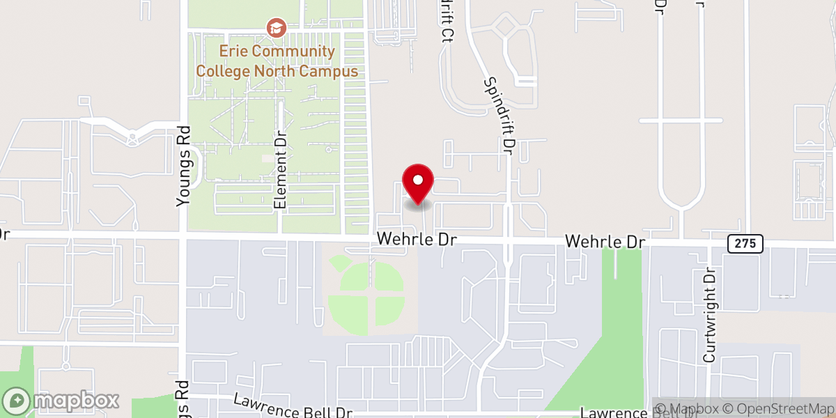 Map showing location of St John Maron Parish Center