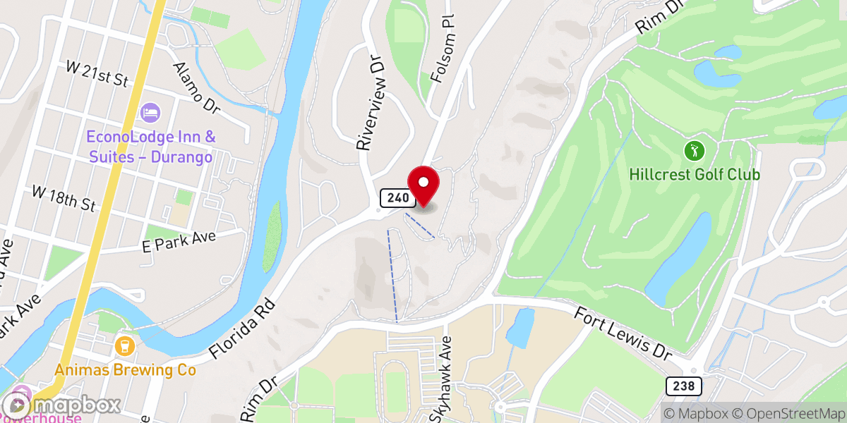 Map showing location of Chapman Hill Ice Rink and Ski Area