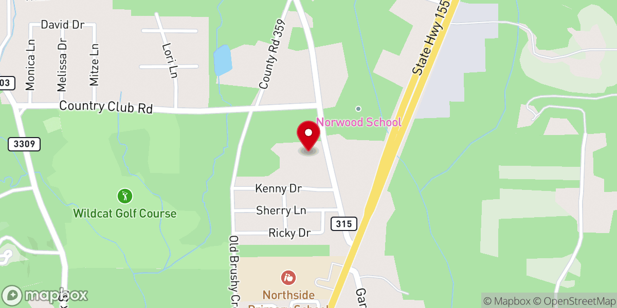 Map showing location of Grace Bible Church