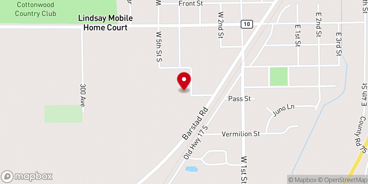 Map showing location of St. Mary’s Catholic Church