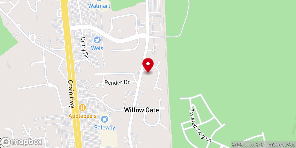 Map showing location of Willing Helpers Society