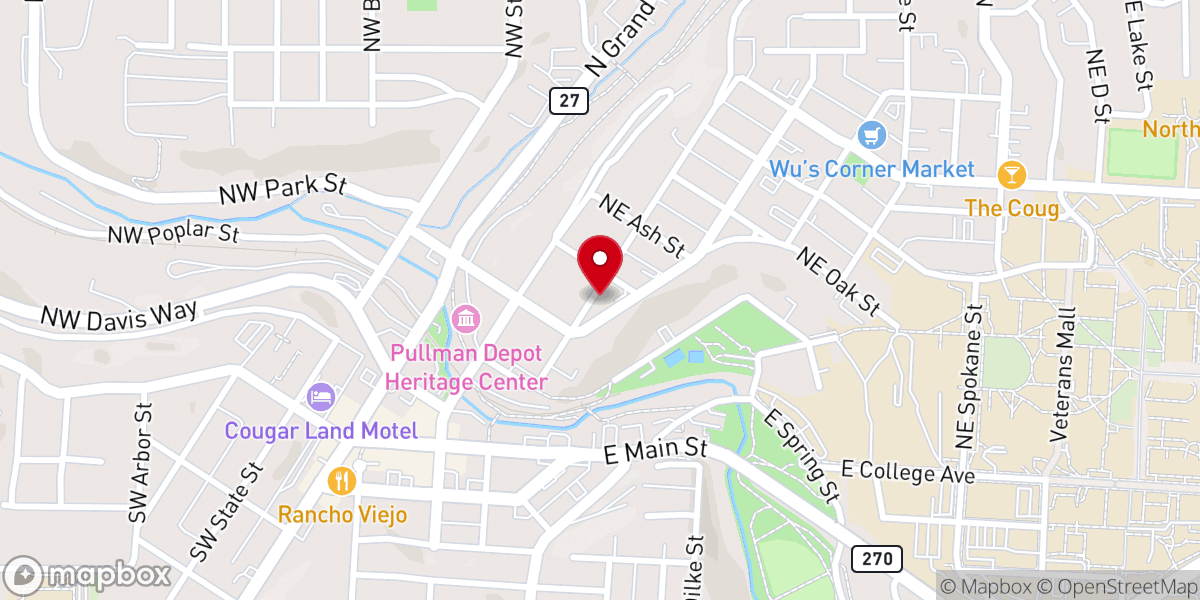 Map showing location of Greystone Church