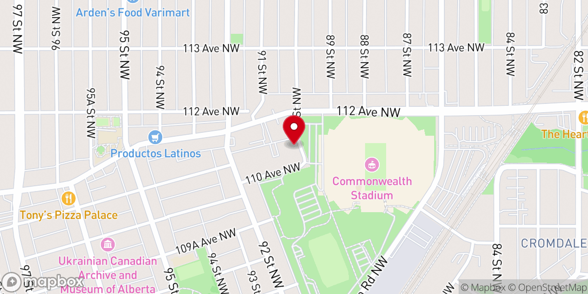 Map showing location of Santa Maria Goretti Centre