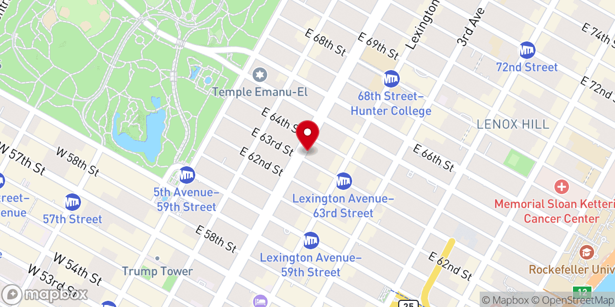 Map showing location of Third Church of Christ, Scientist