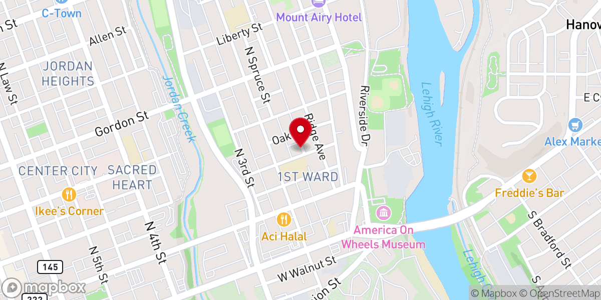 Map showing location of Hispanic Free Methodist Church/Iglesis Metodista Libre Adonai