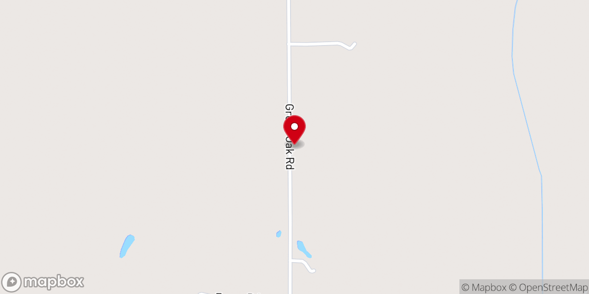 Map showing location of Green Oak Bible Church