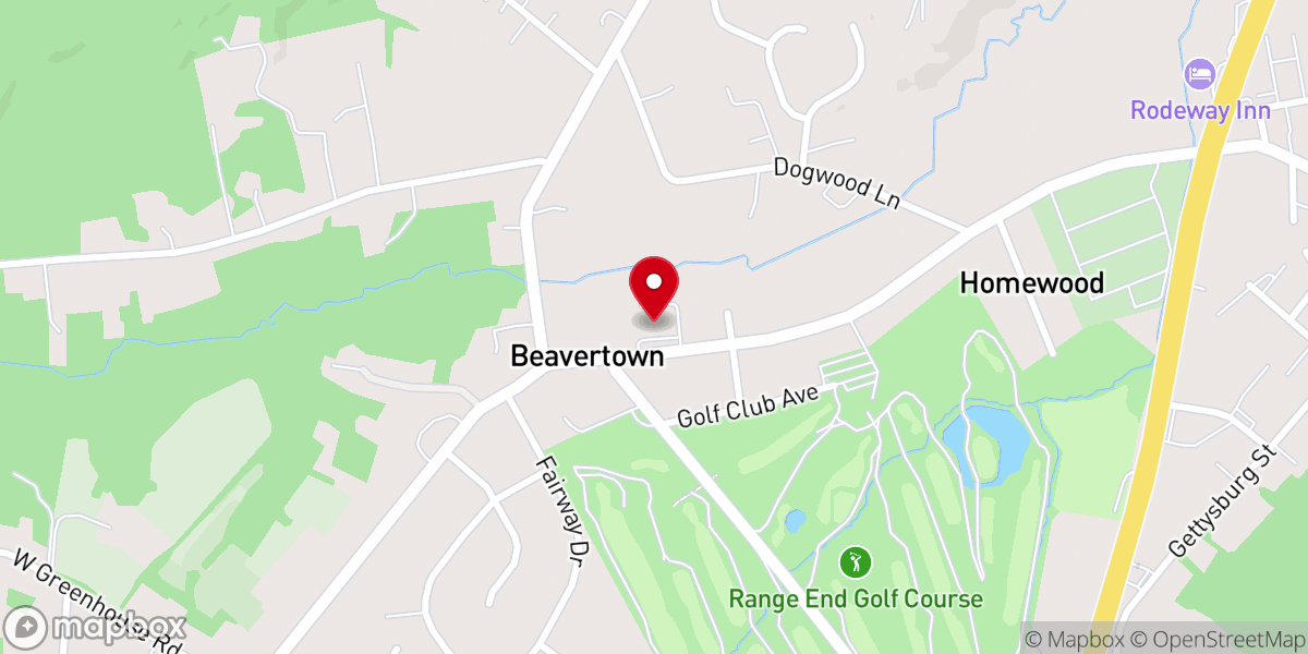 Map showing location of Dillsburg Community Church