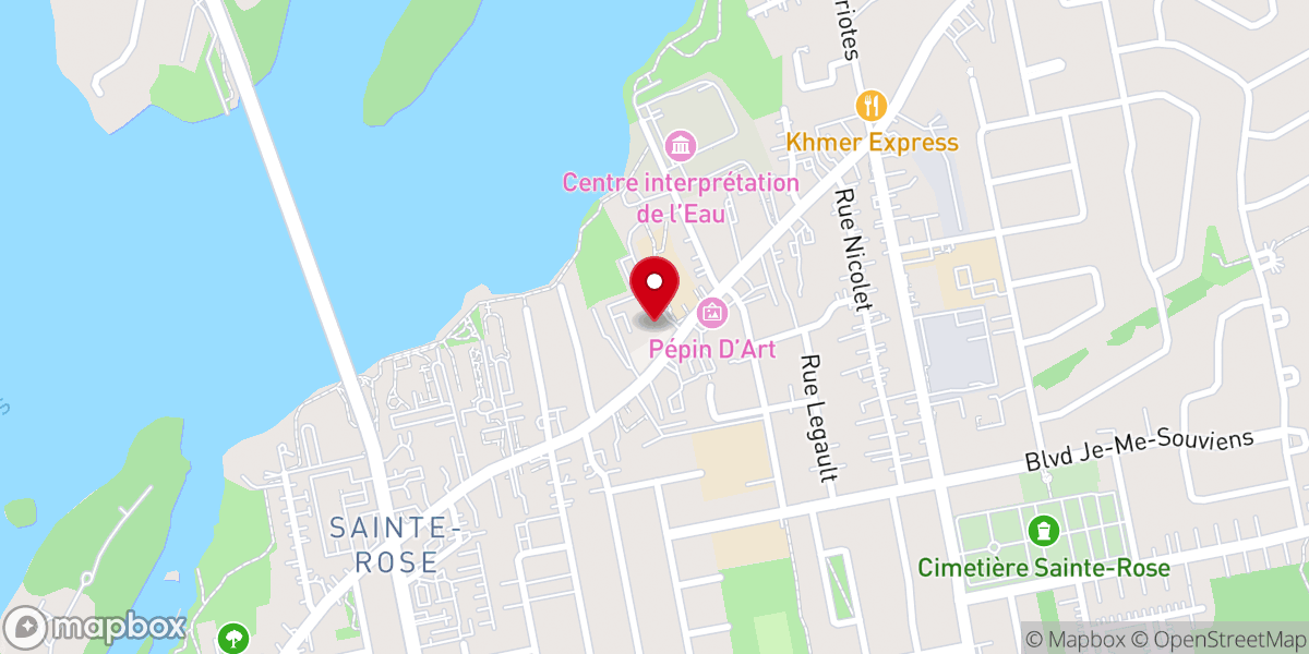 Map showing location of Saint Rose of Lima Catholic Church