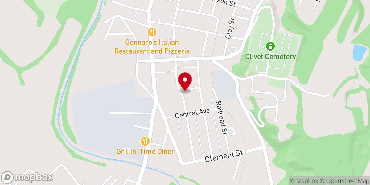 Map showing location of Moorefield church of Christ