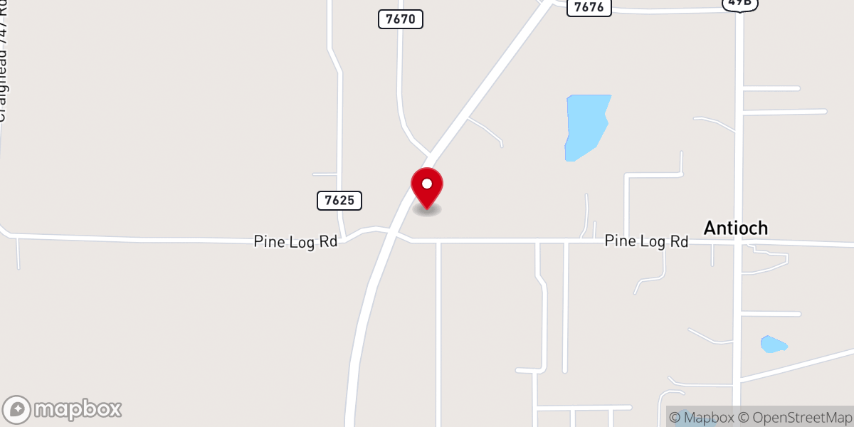 Map showing location of Turnpoint Church