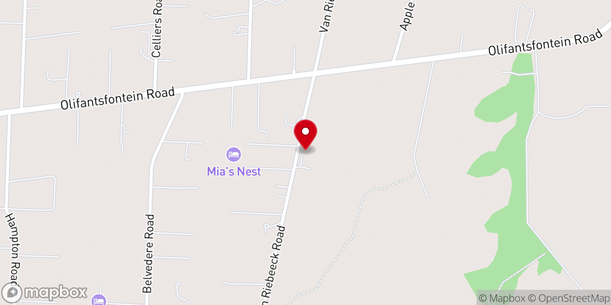 Map showing location of Charis Missionary Church Makananise