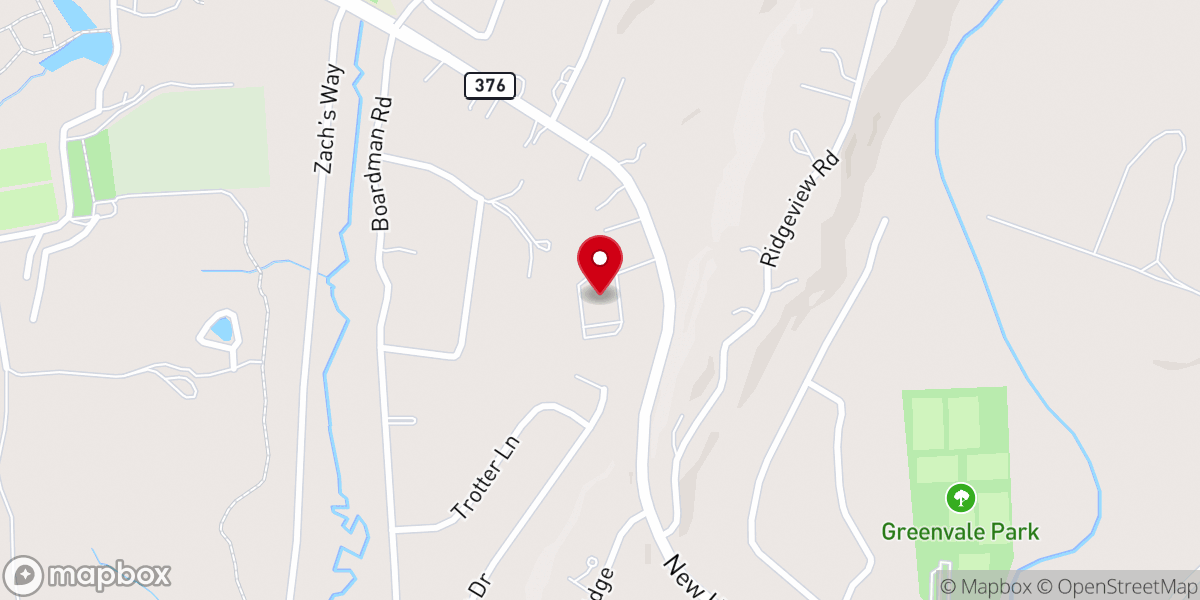 Map showing location of Poughkeepsie United Methodist Church