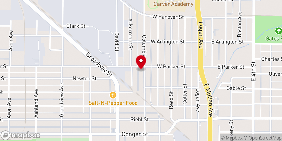 Map showing location of St John Church-The First Born