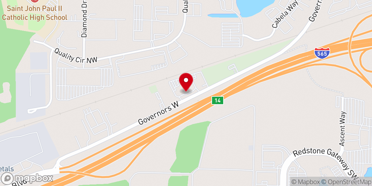 Map showing location of Summit Crossing Community Church
