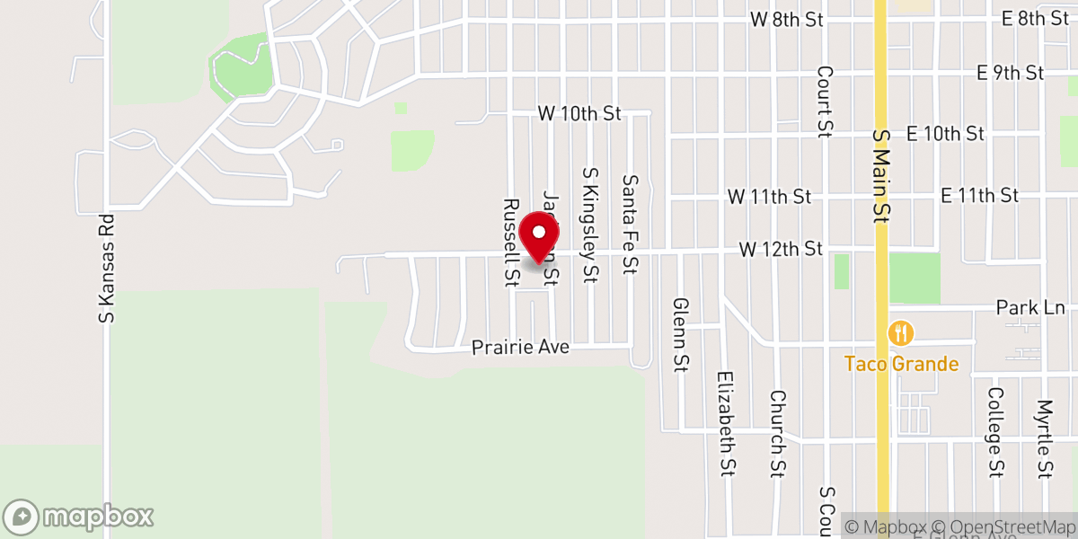 Map showing location of Community Christian Church