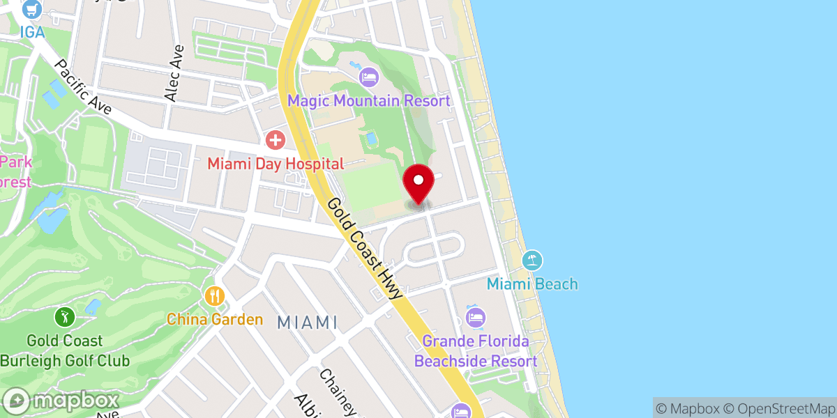 Map showing location of Calvary Catholic Church