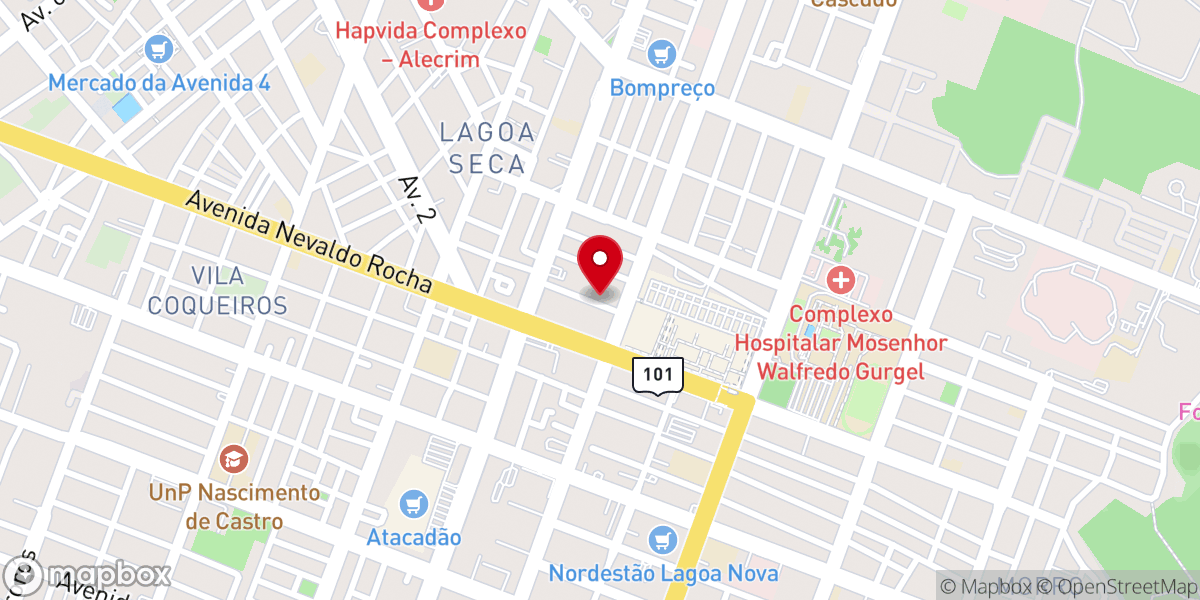 Map showing location of IEADERN Assembleia de Deus - Congregação Lagoa Seca, Polo do Setor 06