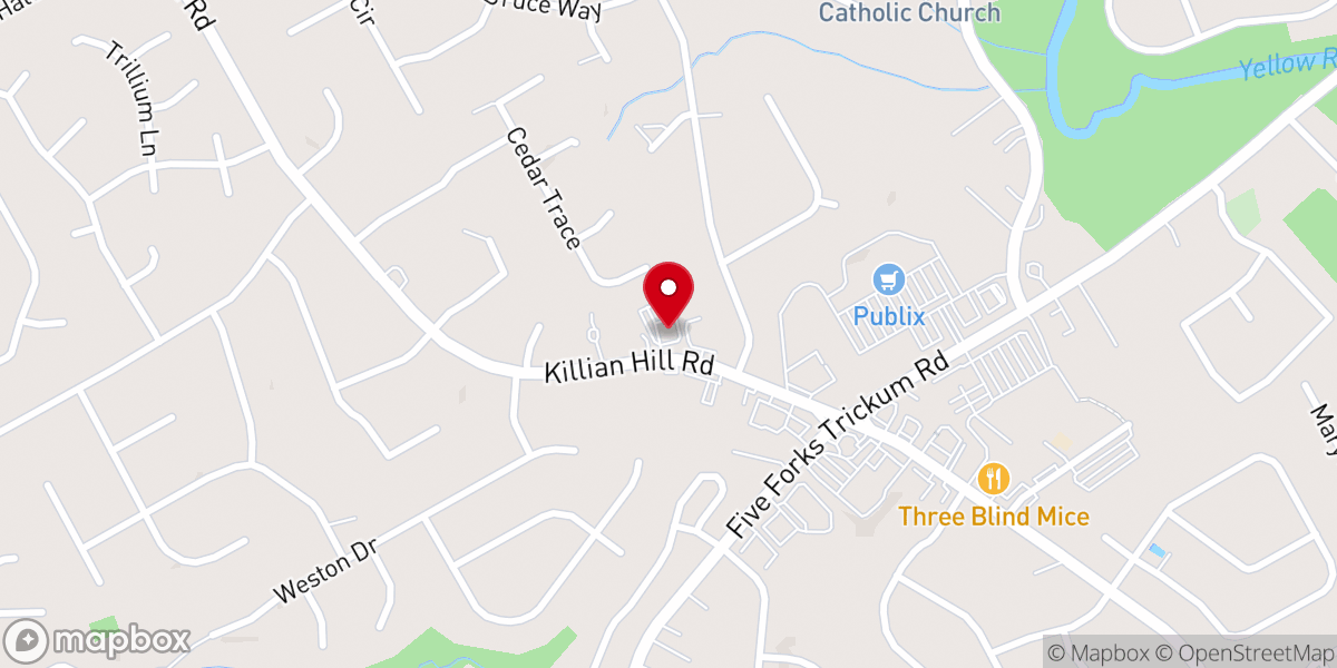 Map showing location of Grace Christian Church Ministries