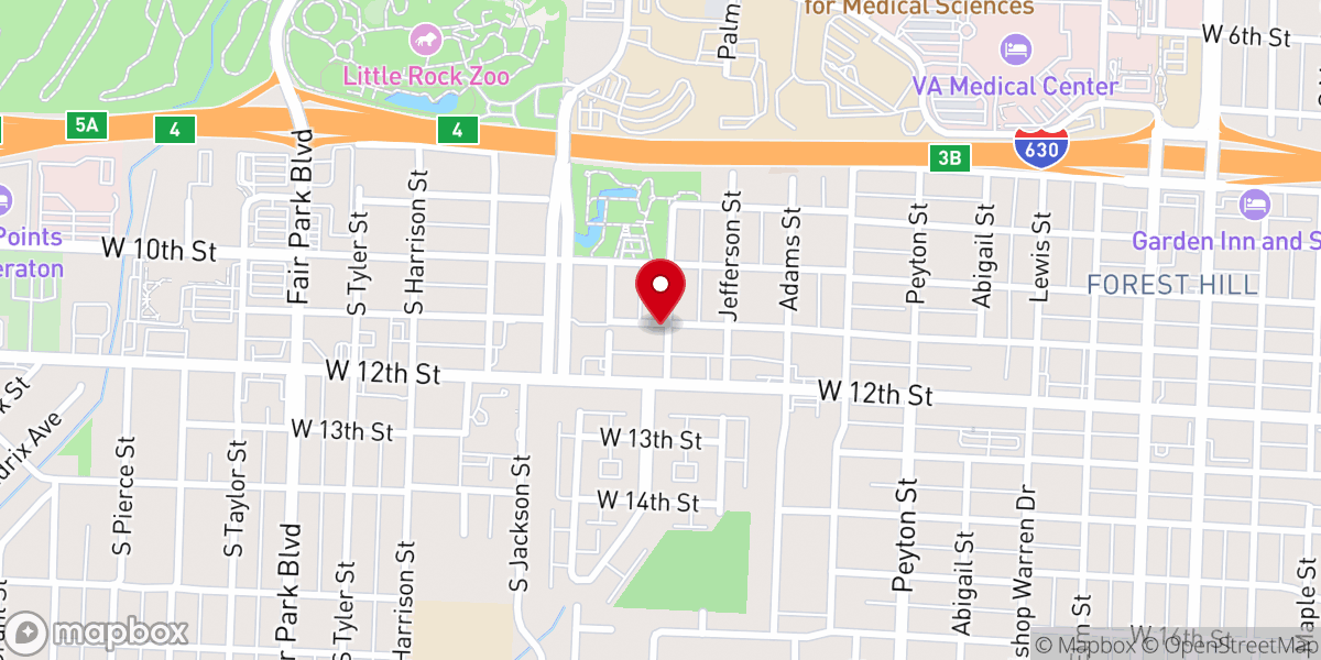 Map showing location of Seventh Day Baptist Church