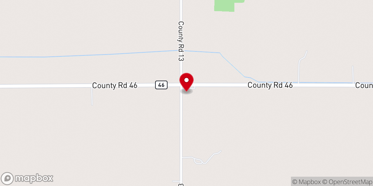 Map showing location of Salem Mennonite Church