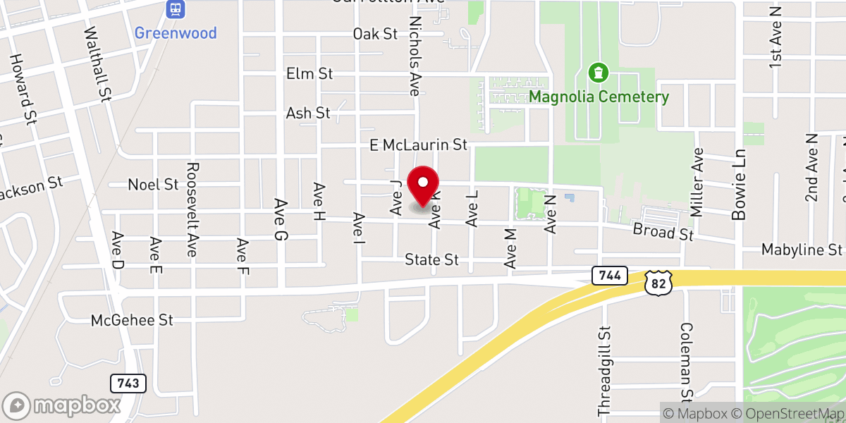 Map showing location of New Foundation Missionary Church