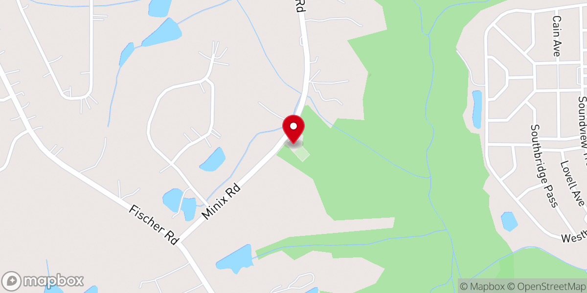 Map showing location of Liberty Hill AME Church