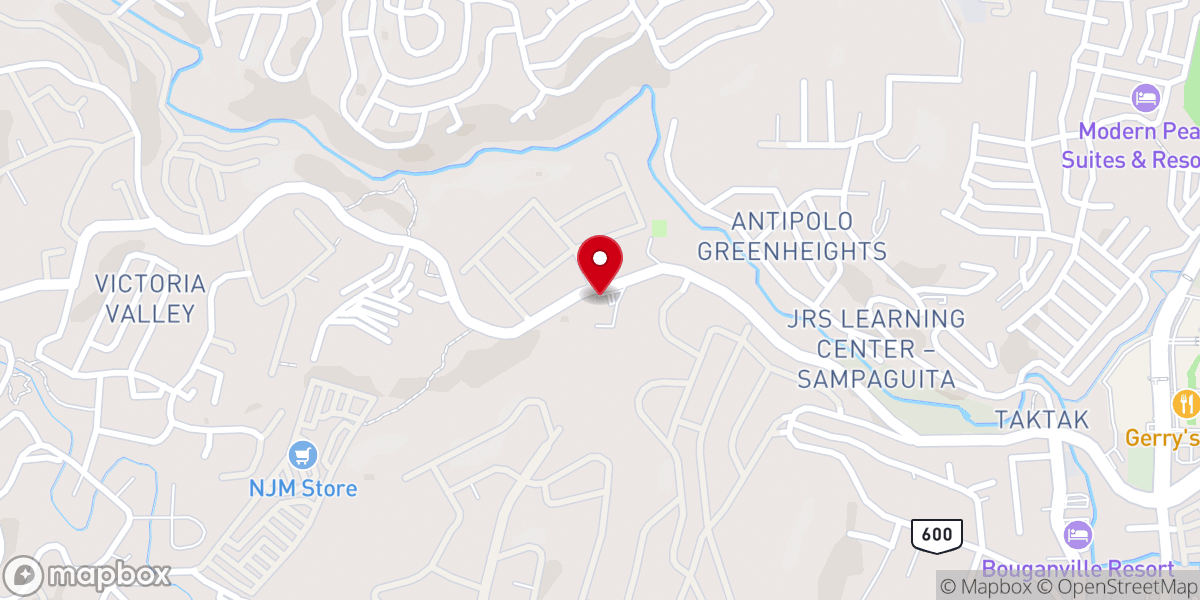 Map showing location of Diocese of Antipolo