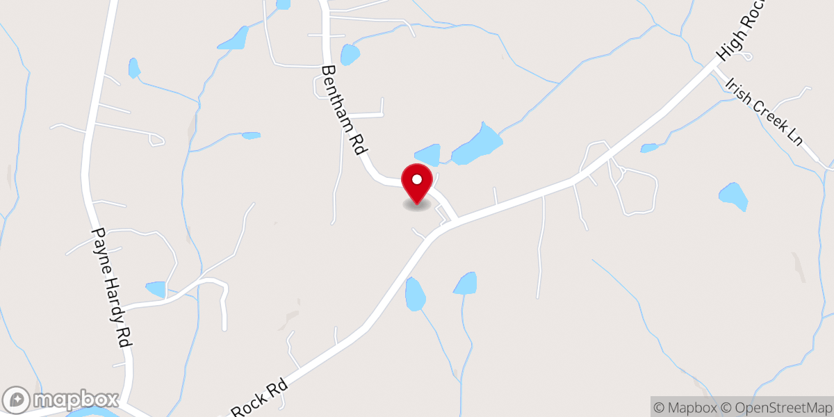 Map showing location of Brown Wesleyan Church