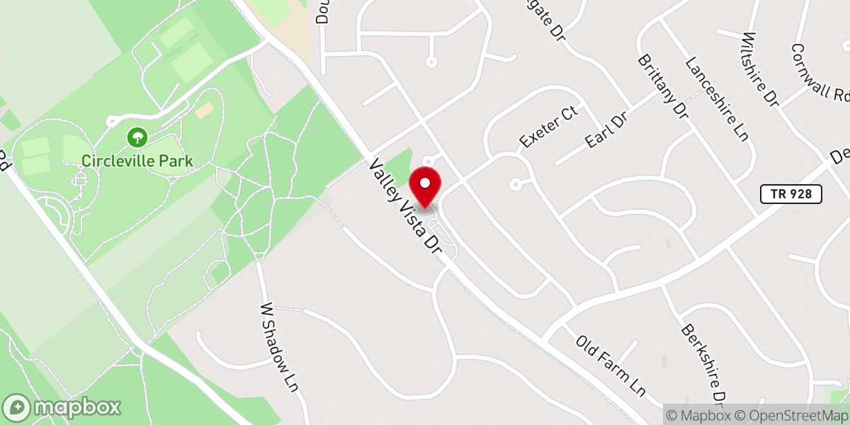 Map showing location of Faith Baptist Church