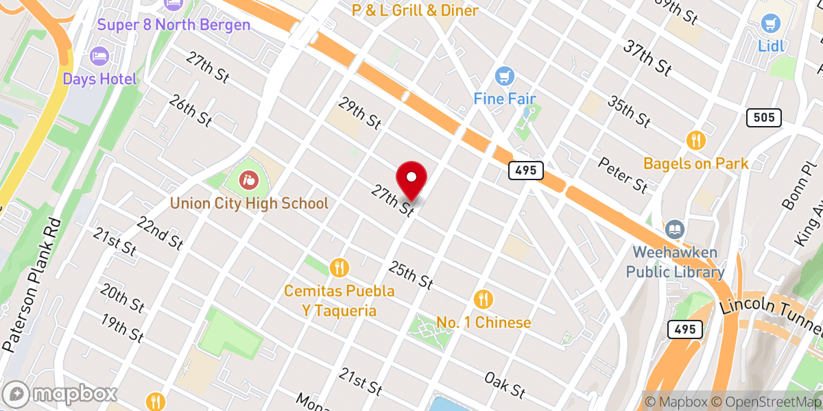 Map showing location of Puerta Salvacion