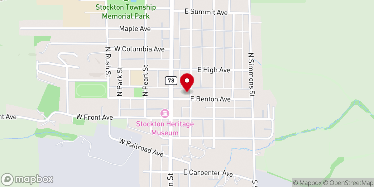 Map showing location of Wesley United Methodist Church