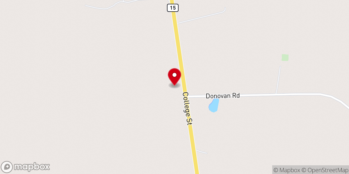 Map showing location of Cedar Grove United Methodist Church