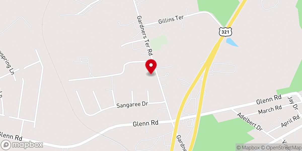 Map showing location of Shiloh United Methodist Church