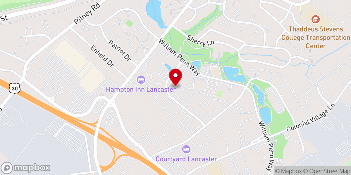 Map showing location of Grace United Church of Christ