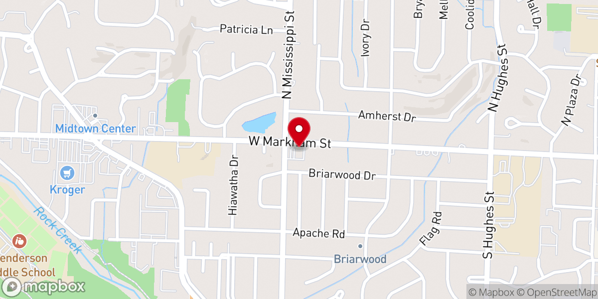 Map showing location of Faith Lutheran Church