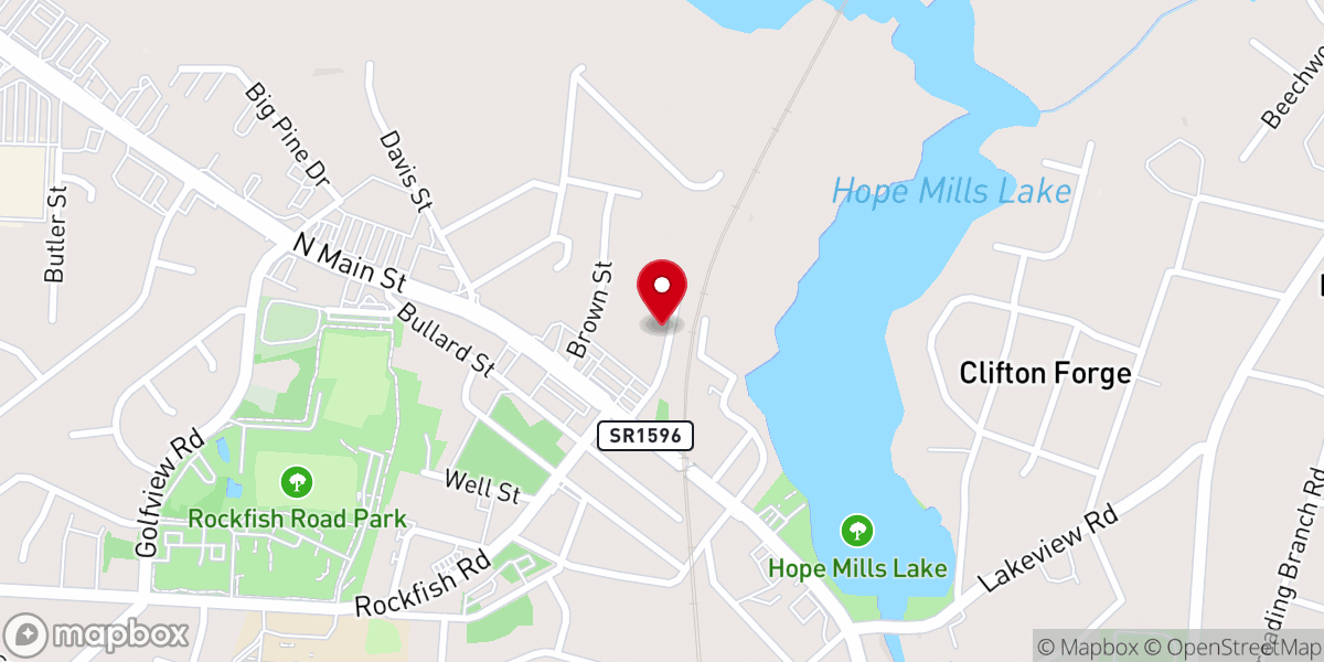 Map showing location of Harvest Baptist Church