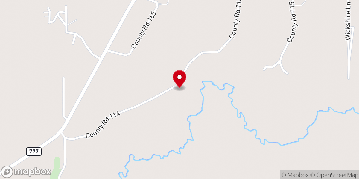 Map showing location of Moore Church