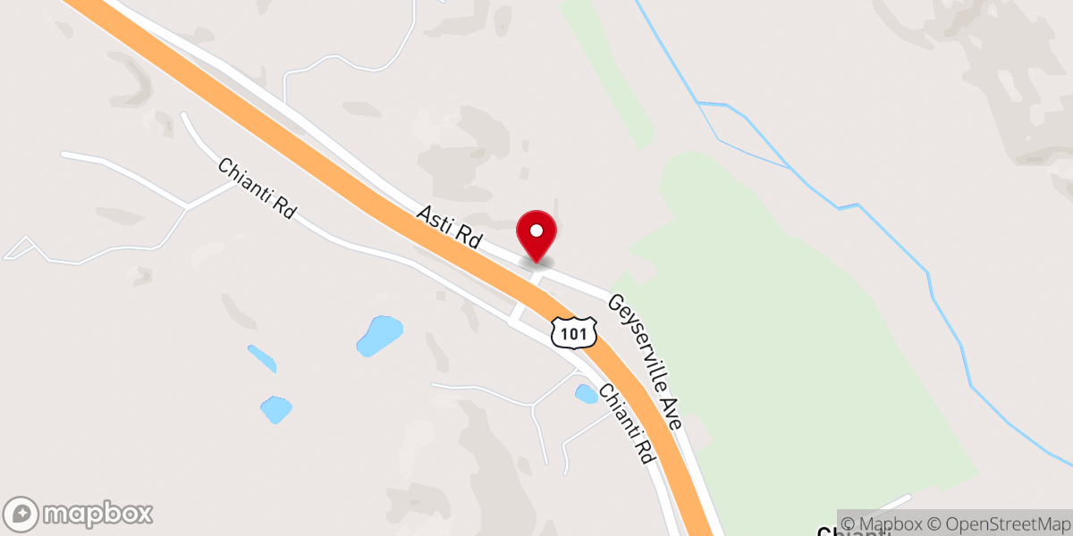 Map showing location of Wine Barrel Church Event Center