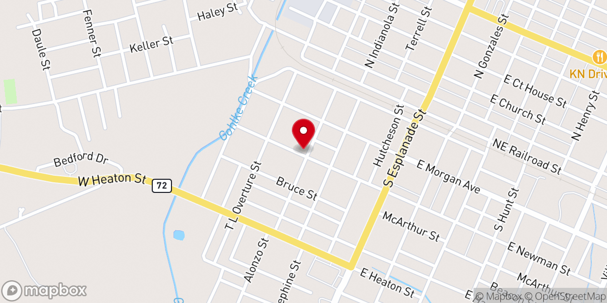 Map showing location of Mount Bethel Missionary Baptist Church